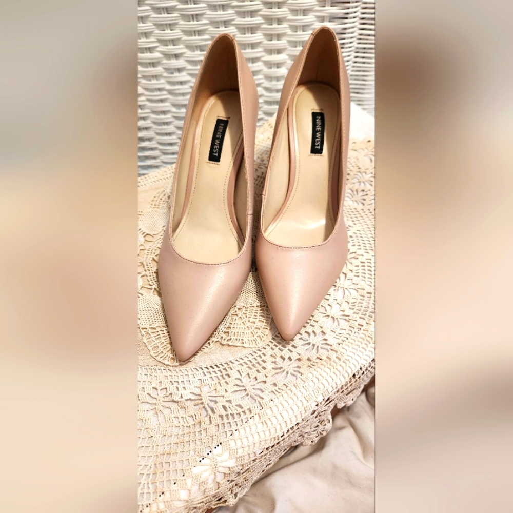 Block Heel Pump by Nine West